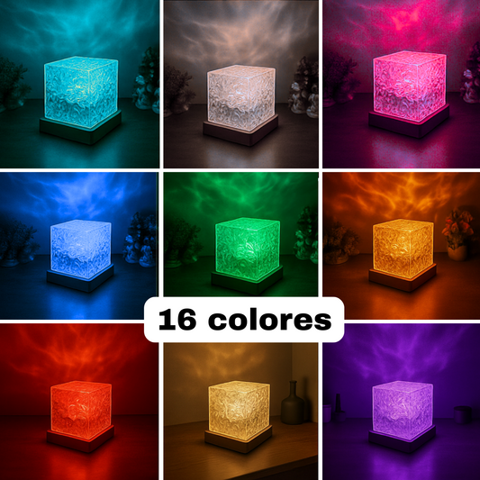 Lámpara Aurora Boreal, Efecto Agua LED Multicolor - Envío GRATIS a toda Colombia 🇨🇴